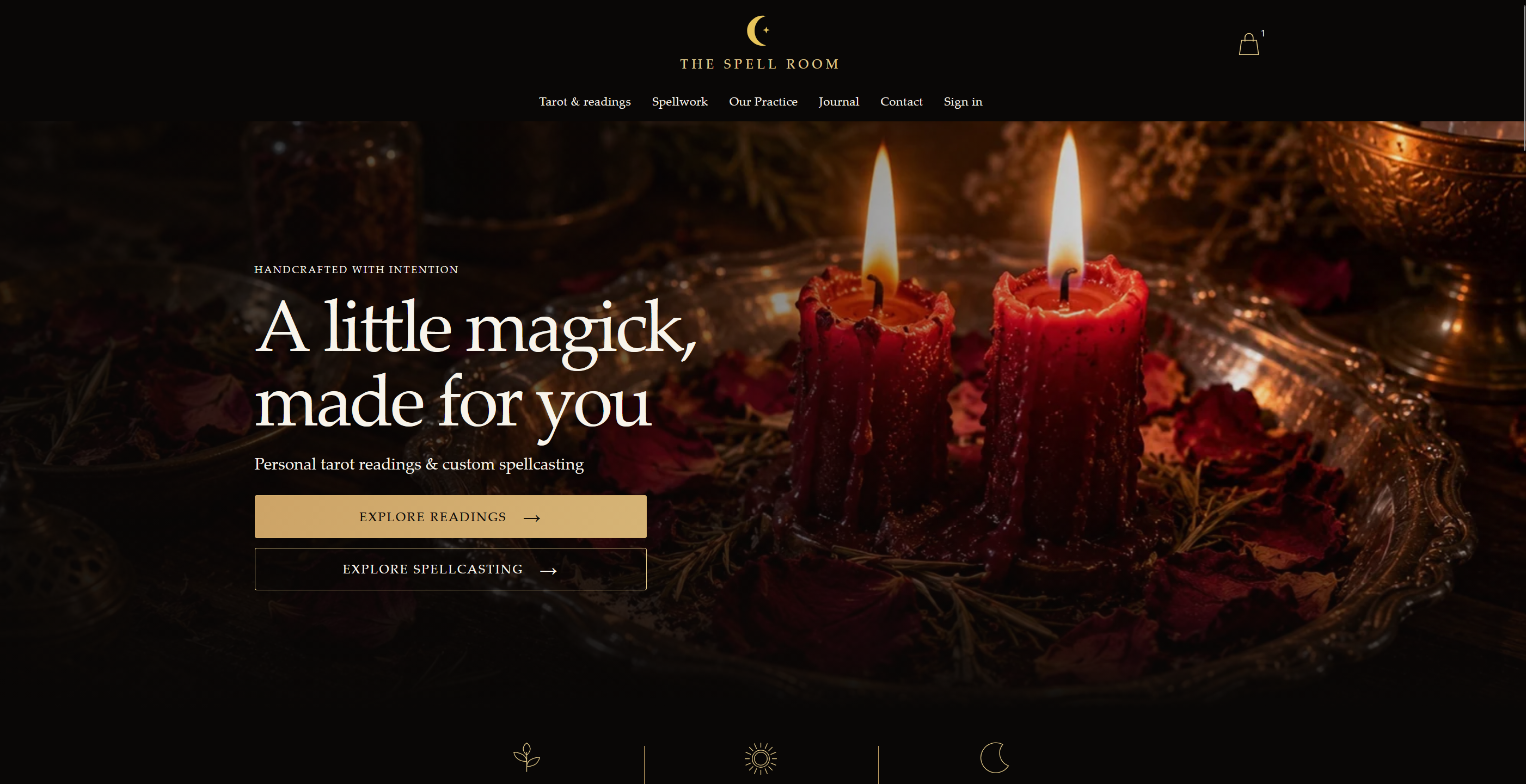 The Spell Room website screenshot