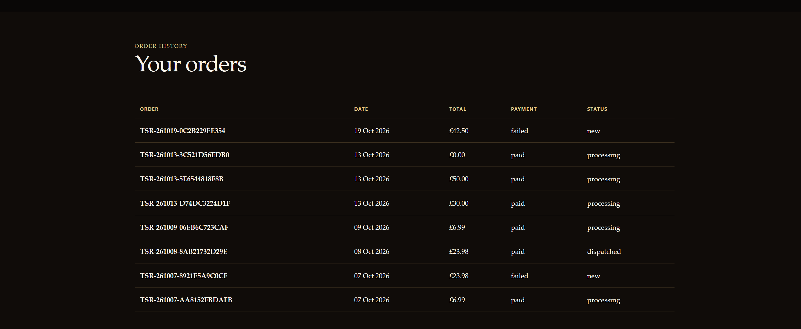 The Spell Room website screenshot